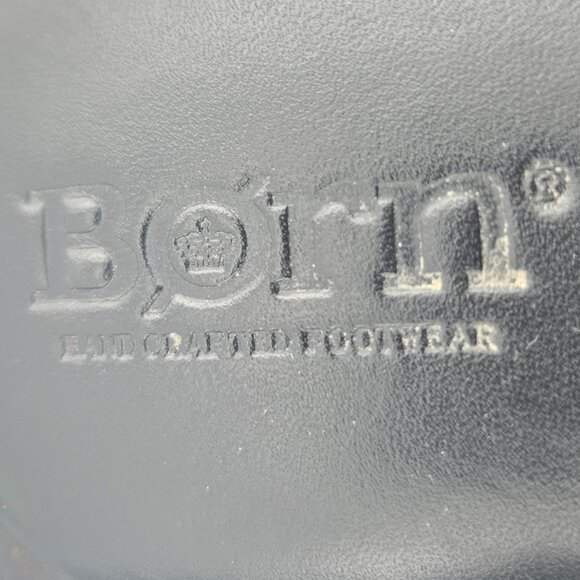 Born Black Leather Toe‑Loop Buckle Strap Sandals | Women’s Size 10 - Picture 7 of 12